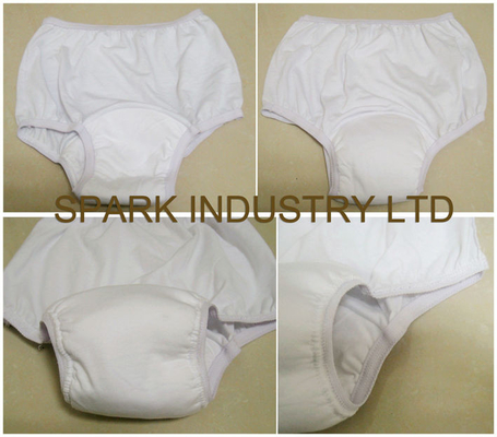Escritos lavables de la incontinencia del algodón respirable con el cojín de la fijación para las mujeres